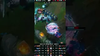 WBG Xiaohu Syndra 1v2 - WBG vs TES 2023 LPL Spring Split #shorts