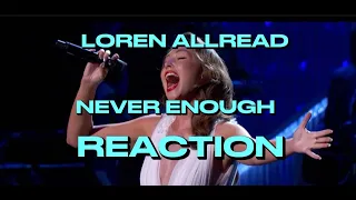 Never Enough - Loren Allred LIVE on PBS “An Intimate Evening with David Foster” REACTION