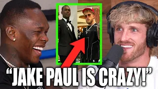 Adesanya Tells Logan Paul That Jake Is "CRAZY"!