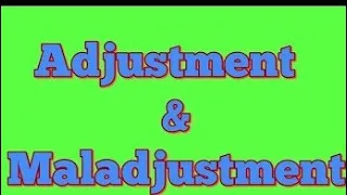 ADJUSTMENT AND MAL-ADJUSTMENT ||EDUCATION ||UNIT-10||JAMMU AND KASHMIR||12TH CLASS