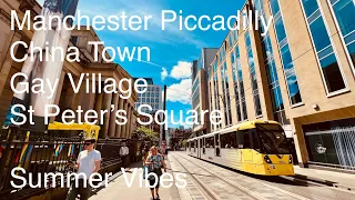 Manchester Summer Vibes in the City | 4K & Spatial Audio 🎧