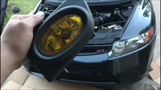 Honda civic si 06-08 foglight install - They are a pain! Pt.1