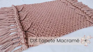 TUTORIAL TAPETE EN MACRAME PASO A PASO ● DIY MACRAME RUG STEP BY STEP English subtitles