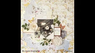 "Love" A layout for My Creative Scrapbook using the  May 2019 Limited Edition Kit