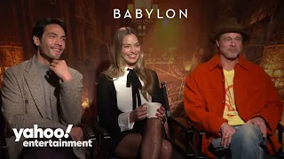 Brad Pitt, Margot Robbie and Diego Calva talk ‘Babylon,' Old Hollywood's debauchery and drugs