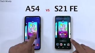 SAMSUNG A54 5G vs S21 FE 5G - Speed Test