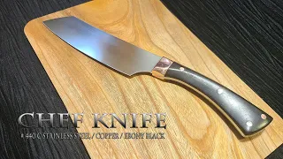 KNIFE MAKING / CHEF KNIFE 수제칼 만들기 #120