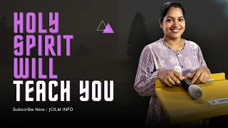 Holy Spirit will teach you | My Testimony - I learnt to speak to the mountain with authority