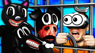 Escaping CARTOON MONSTER PRISON In VR