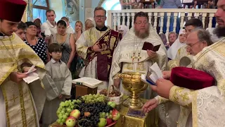 Праздник Преображения Господня Освящение винограда и плодов