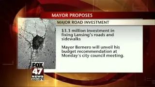 Lansing Mayor Wants $3.3 Million for Road Repairs