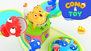 Como | Fishing scale game | Learn colors and words | Cartoon video for kids