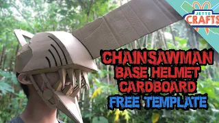Chainsaw Man Cardboard Helmet Tutorial (Denji Go BRRRRRBRRRRRR) Part 1