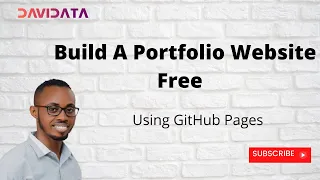 How To Build A Portfolio Website for FREE | Data Science & Analytics | GitHub Pages