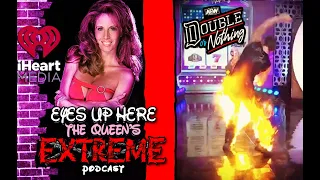 Francine reacts to AEW Double or Nothing fire spot