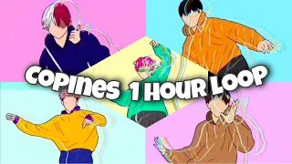 copines 1 hour loop (slowed) || anime dancing || capcut