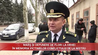 MARŞ ȘI DEPUNERE DE FLORI LA ORHEI ÎN MEMORIA VICTIMELOR CONFLICTULUI DE LA NISTRU