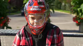 STREET INVASION RED GOALIE MASK