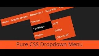 How to Make a Drop Down Menu in HTML and CSS | Codewj HTML Tutorials