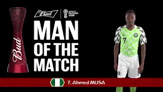 Ahmed MUSA (Nigeria) - - Man of the Match - MATCH 24