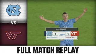 North Carolina vs. Virginia Tech Full Match Replay | 2023 ACC Men's Soccer