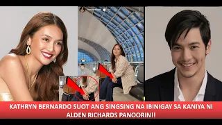 KATHRYN BERNARDO SPOTTED NA SUOT ANG RING NA IBINIGAY SA KANIYA NI ALDEN KATH SINUNDO DAW NI ALDEN