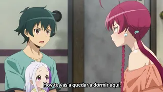 Maou quiere dormir con Emi? - Hataraku maou-sama 2