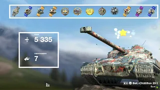 Bat. Chatillon 25t берет редкую Медаль Героев Расейняя - 5.3K DMG  7фрг ! - World of Tanks Blitz