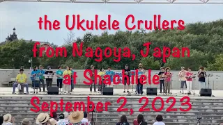 Performance of the Ukulele Crullers at he Shachilele ukulele festival on September 2, 2023