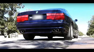 BMW 850 Ci V12 with Ferrari 599 exhaust