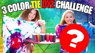 3 Color Tie Dye Shirt CHALLENGE!!! Madison vs Sierra Haschak