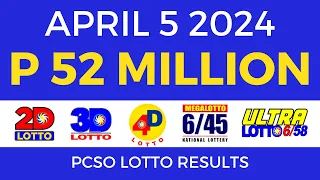 Lotto Result April 5 2024 9pm PCSO