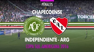 Pênaltis - Chapecoense x Independiente-ARG - Copa Sul-Americana - 28/09/2016