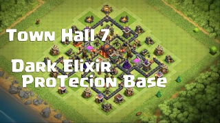 Best TH7 Dark Elixir Protection Base | "2017"