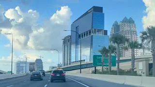 Downtown Orlando Interstate 4 - Clear Drive No Traffic 🧐