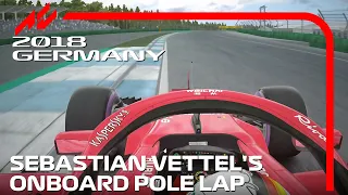 Sebastian Vettel's Pole Lap | 2018 German Grand Prix | #assettocorsa