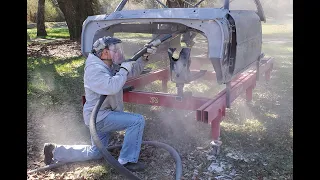 Sand Blasting an Entire Car