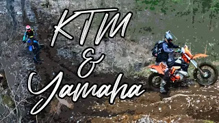 🟠KTMs & Yamahas🔵 | Rippin' Through The Single-Track | 250XCW - YZ250X