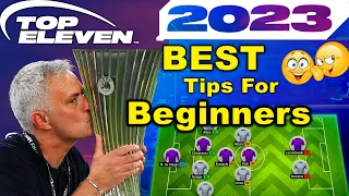 *NEW* BEST Guide For Beginners in Top Eleven (2023) ?! Advise Tips and More To WIN 🏆💯🏆