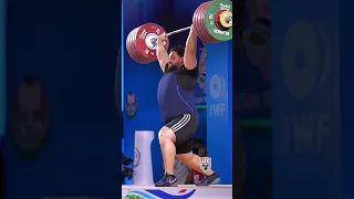 Varazdat Lalayan 🇦🇲 253kg / 558lbs C&J 🥇 2024 IWF World Cup! #weightlifting #slowmotion