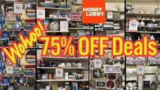 Hobby Lobby 75% Off Clearance🧡🔥Hobby Lobby Clearance Deals🧡🔥#hobbylobby #shoppingvlog #new