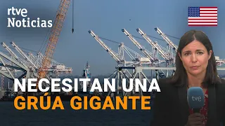 PUENTE BALTIMORE: Preparados para RETIRAR las más de 34.000 TONELADAS de ESCOMBROS | RTVE