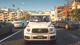 2019 Mercedes Benz G63 AMG - GTA 5 | NaturalVision Evolved | POV Drive [Steering wheel gameplay]