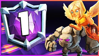 BROKEN GOLEM BATTLE HEALER reached RANK #1 IN THE WORLD! — Clash Royale