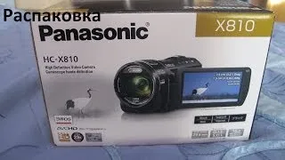 Panasonic HC-X810 Распаковка