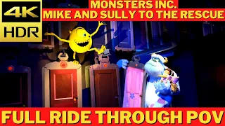 [NEW 2022] Monsters Inc. Mike And Sulley To The Rescue - Full Ride Through 4K HDR