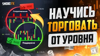 Как торговать от УРОВНЕЙ поддержки и сопротивления! Трейдинг | Обучение трейдингу !