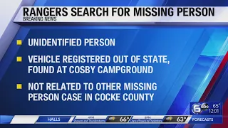 Rangers search for missing person in the Smokies