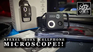 Turn Your CELLPHONE Into a Microscope!!  Apexel 200x Microscope Adapter!!