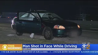 Man Shot In Face While Driving On 5 Freeway In Sylmar; Gunman At Large